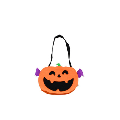 Halloween Pumpkin Bags Non- Woven Candy Bags Trick or Treat Bags Portable Tote Bag Cartoon Goodie Handbag for Halloween Party Favors, Kids Gift Bag - infinityexculsivestore.com