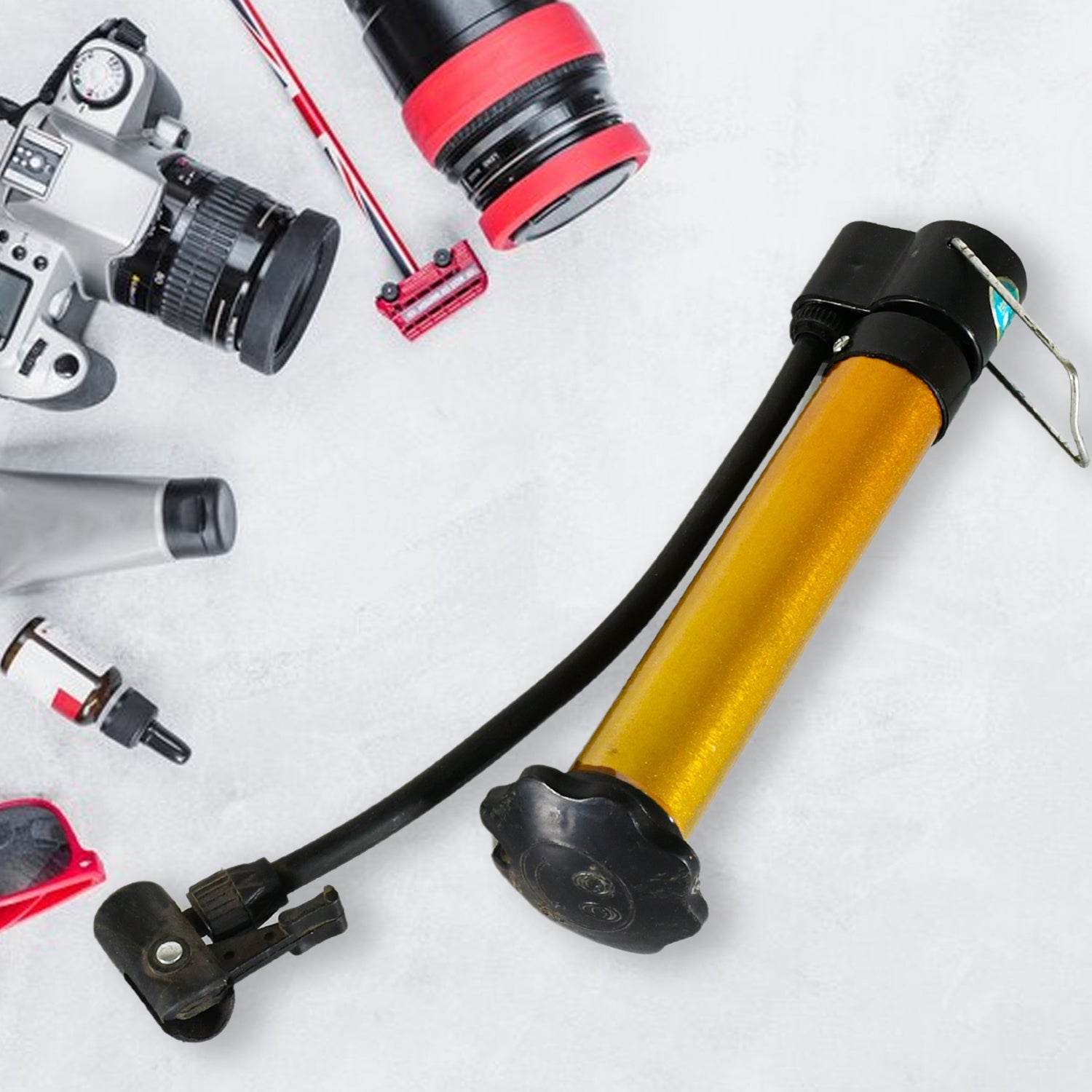 Hand Air Ball Pump, Metal Portable High Pressure Air Pump Mini Basketball Inflator for Balls, Basketball, Soccer, Volleyball, Football, Inflatable and More - infinityexculsivestore.com