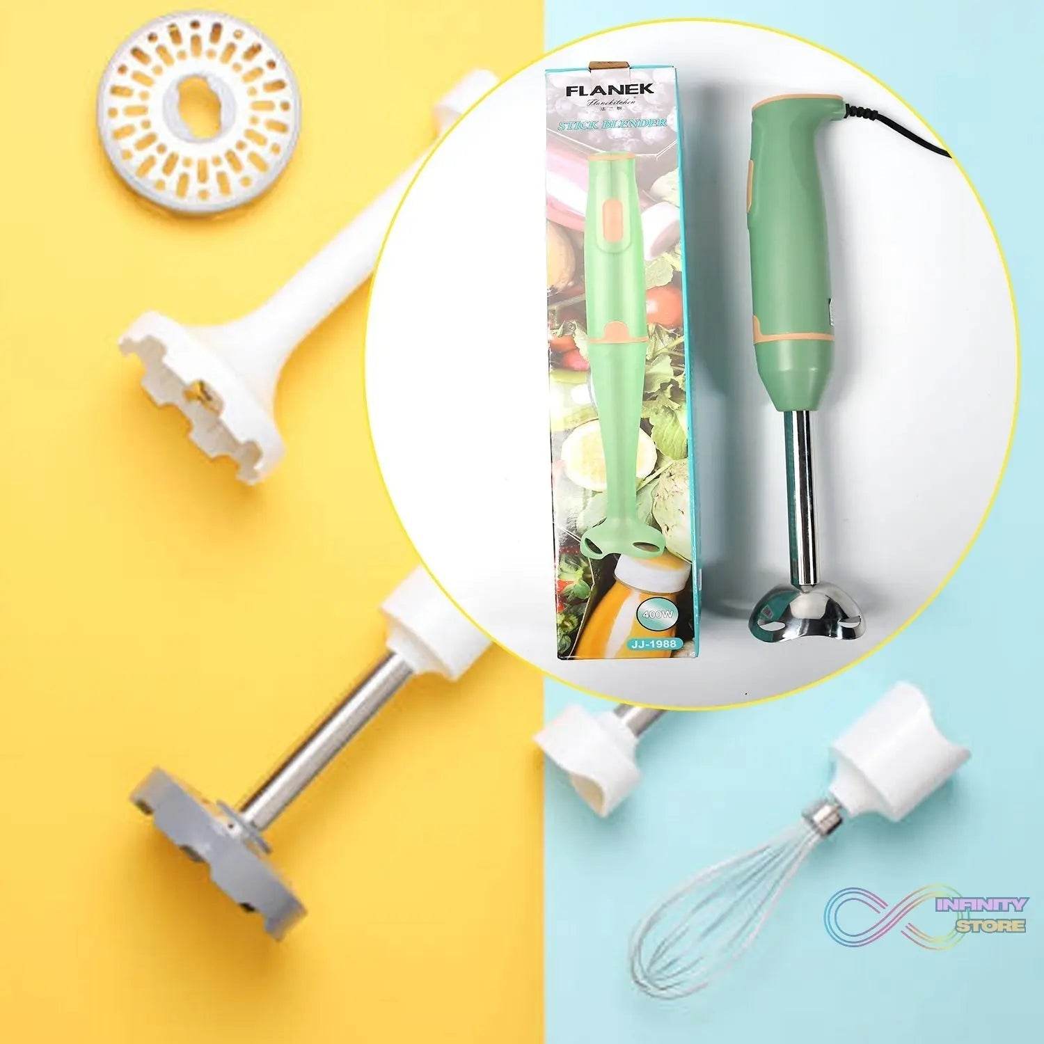 Hand Blender Multi-Purpose Hand Blender, 400W Handheld Blender High Speed Blender Stainless Steel Handheld Stick Blender For Smoothies, Puree Baby Food and Soups - infinityexculsivestore.com