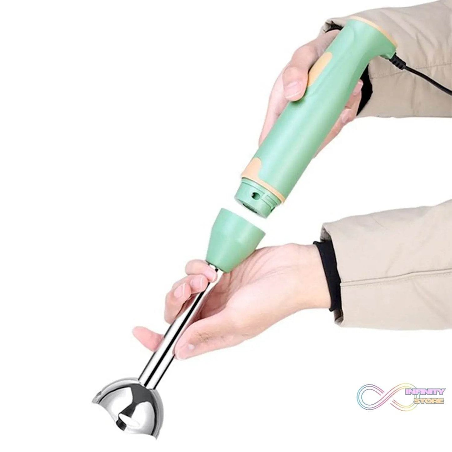 Hand Blender Multi-Purpose Hand Blender, 400W Handheld Blender High Speed Blender Stainless Steel Handheld Stick Blender For Smoothies, Puree Baby Food and Soups - infinityexculsivestore.com