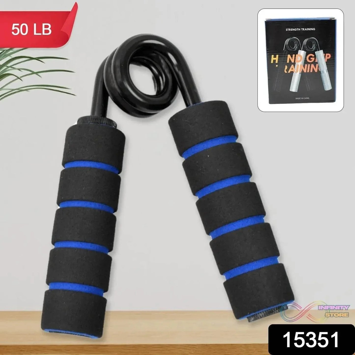 Hand Exerciser, Hand Gripper / Finger Strengthener (1 Pc / 50LB) - infinityexculsivestore.com