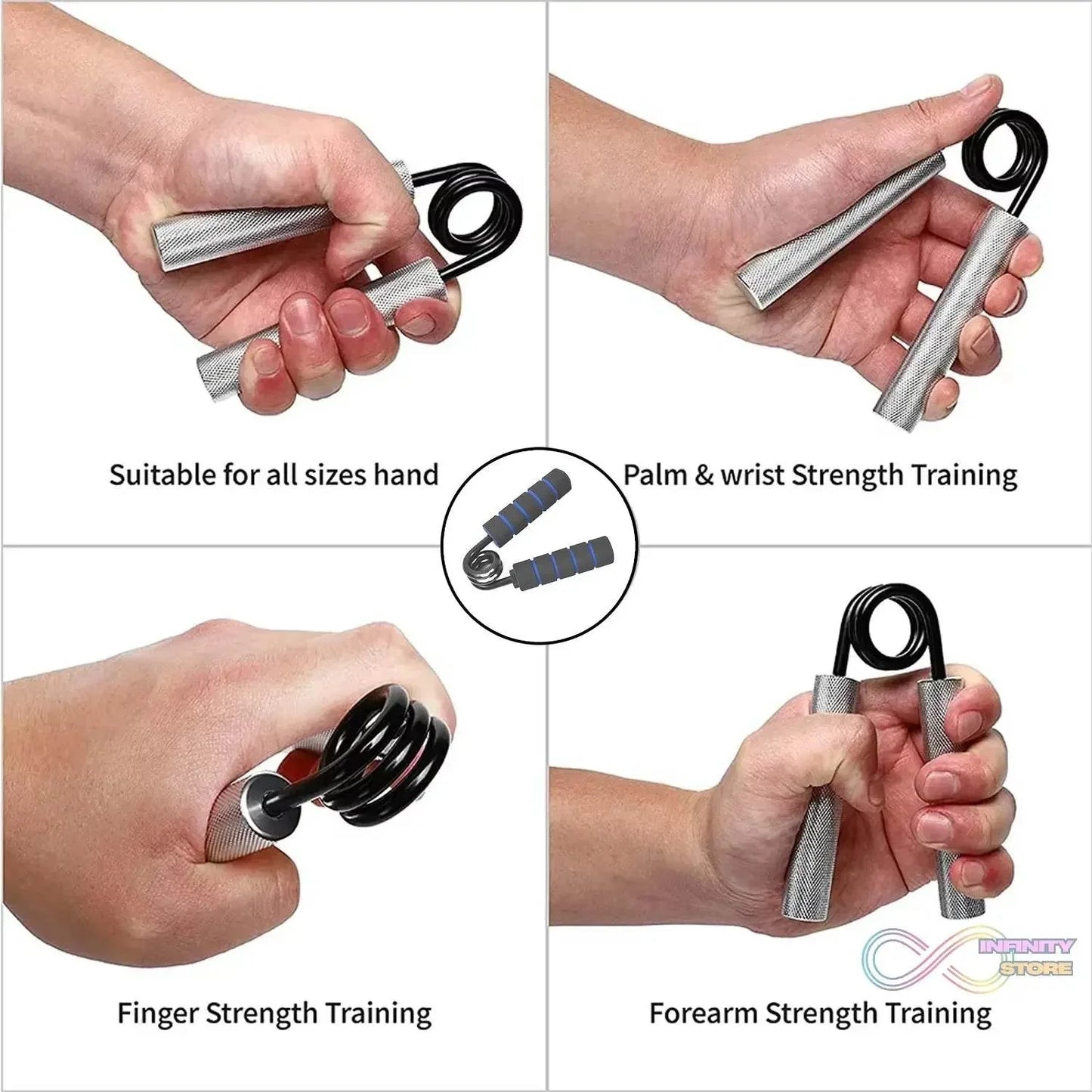 Hand Exerciser, Hand Gripper / Finger Strengthener (1 Pc / 50LB) - infinityexculsivestore.com