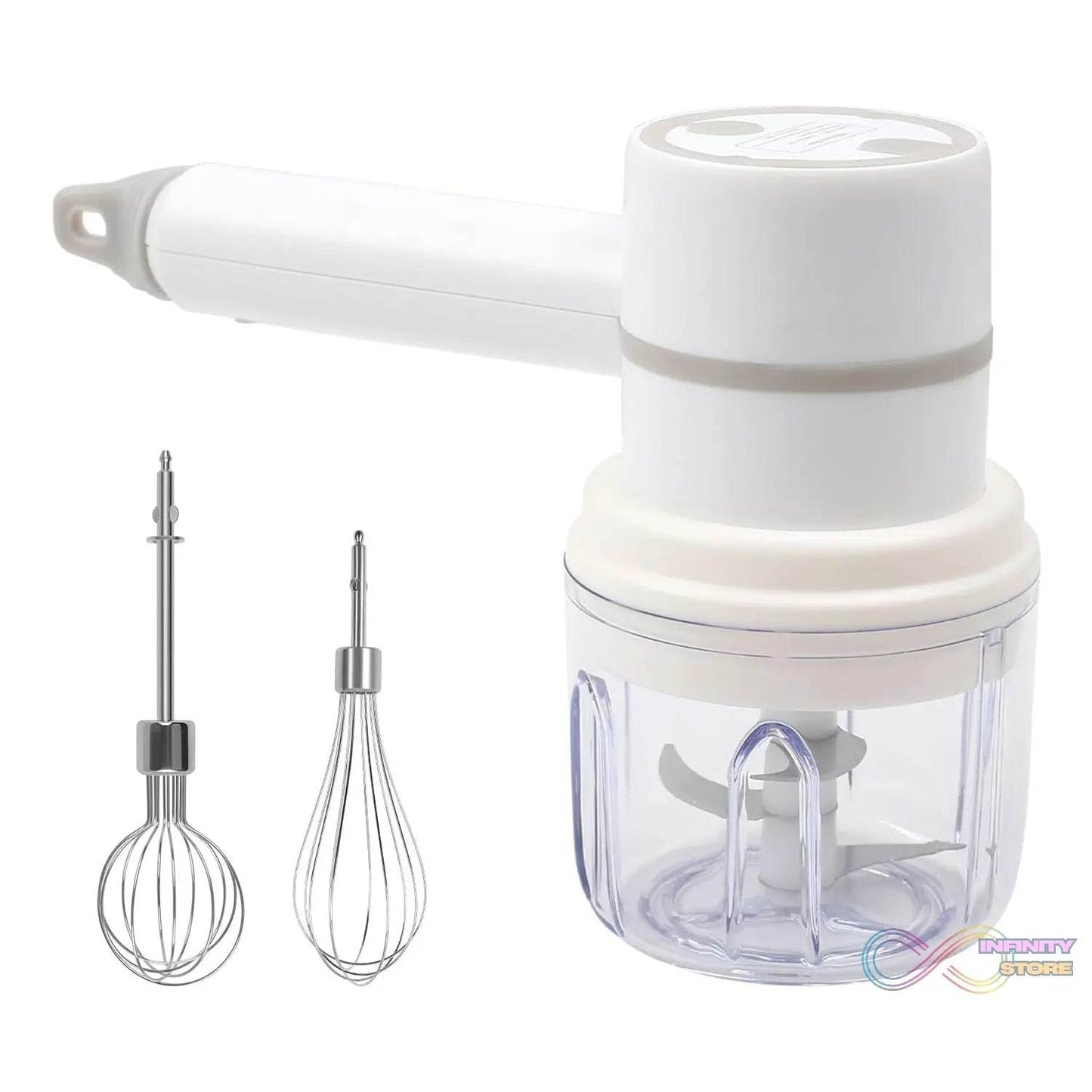 Hand Mixer Food Chopper Cordless 3 in 1 Electric Hand Mixer (1 Set) - infinityexculsivestore.com