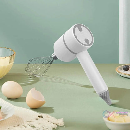 Hand Mixer Food Chopper Cordless 3 in 1 Electric Hand Mixer (1 Set) - infinityexculsivestore.com