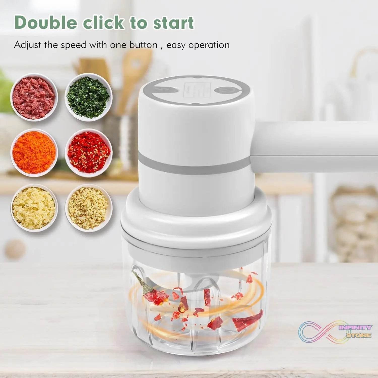 Hand Mixer Food Chopper Cordless 3 in 1 Electric Hand Mixer (1 Set) - infinityexculsivestore.com