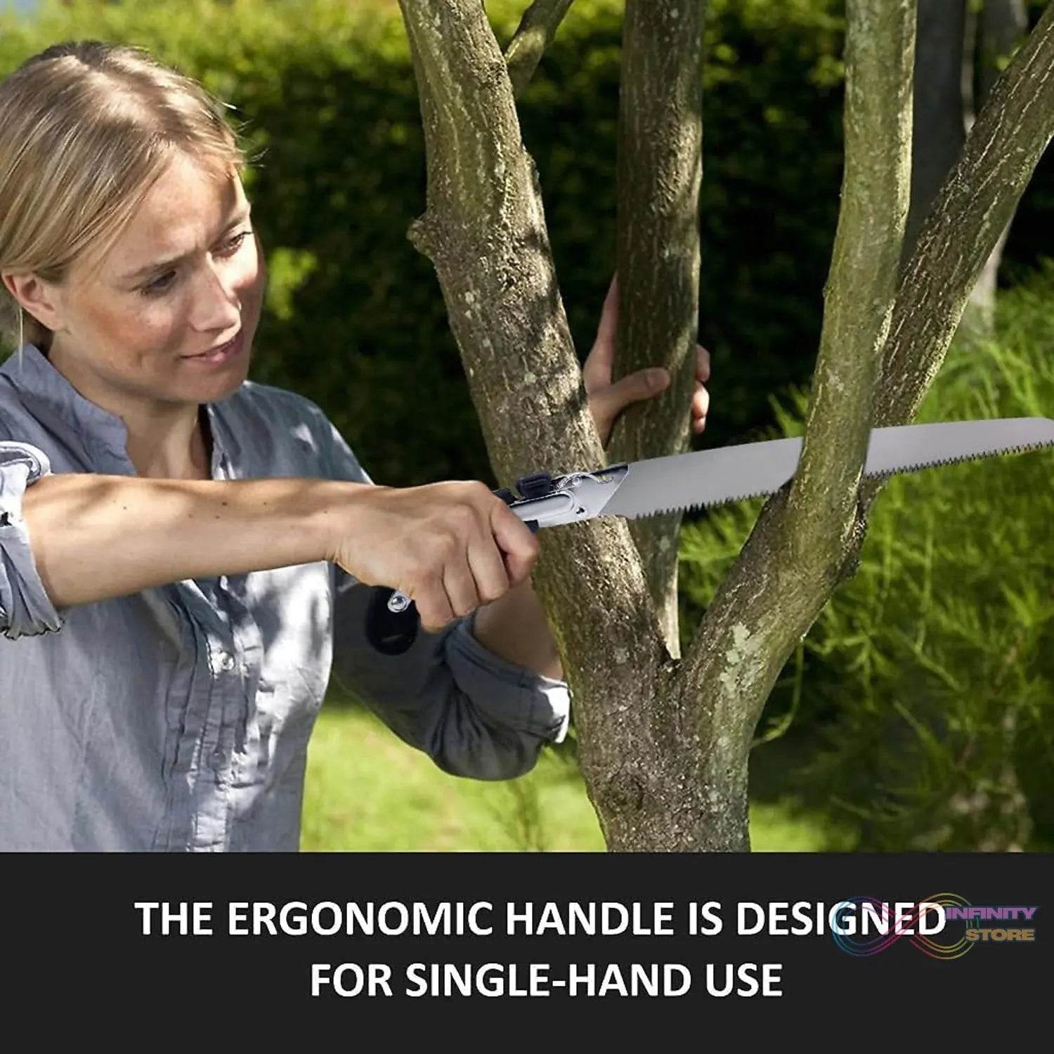 Hand Pruning Saw For Tree Branch Cutter (1 Pc / With Cover / 50 Cm Long) - infinityexculsivestore.com