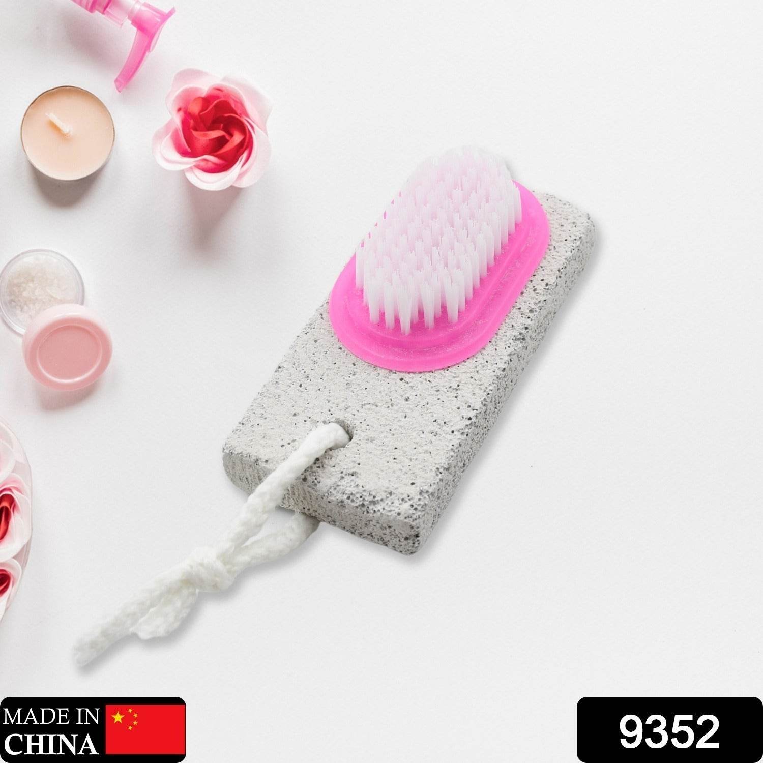 Hand and Foot Brush with pumice stone to Remove Dead Skin & Callus Stone Foot Scrubber Pedicure Brush For Dead Skin - infinityexculsivestore.com