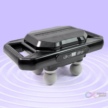 Handheld Full Body Massager 4-Head Massage Gun (1 Pc / Mix Color) - infinityexculsivestore.com