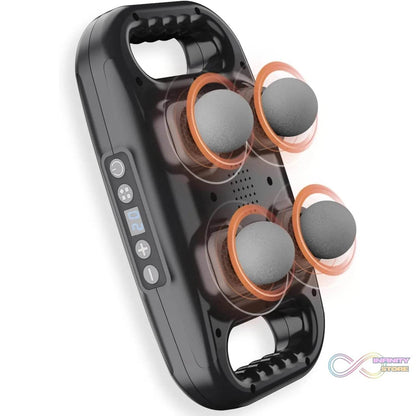 Handheld Full Body Massager 4-Head Massage Gun (1 Pc / Mix Color) - infinityexculsivestore.com