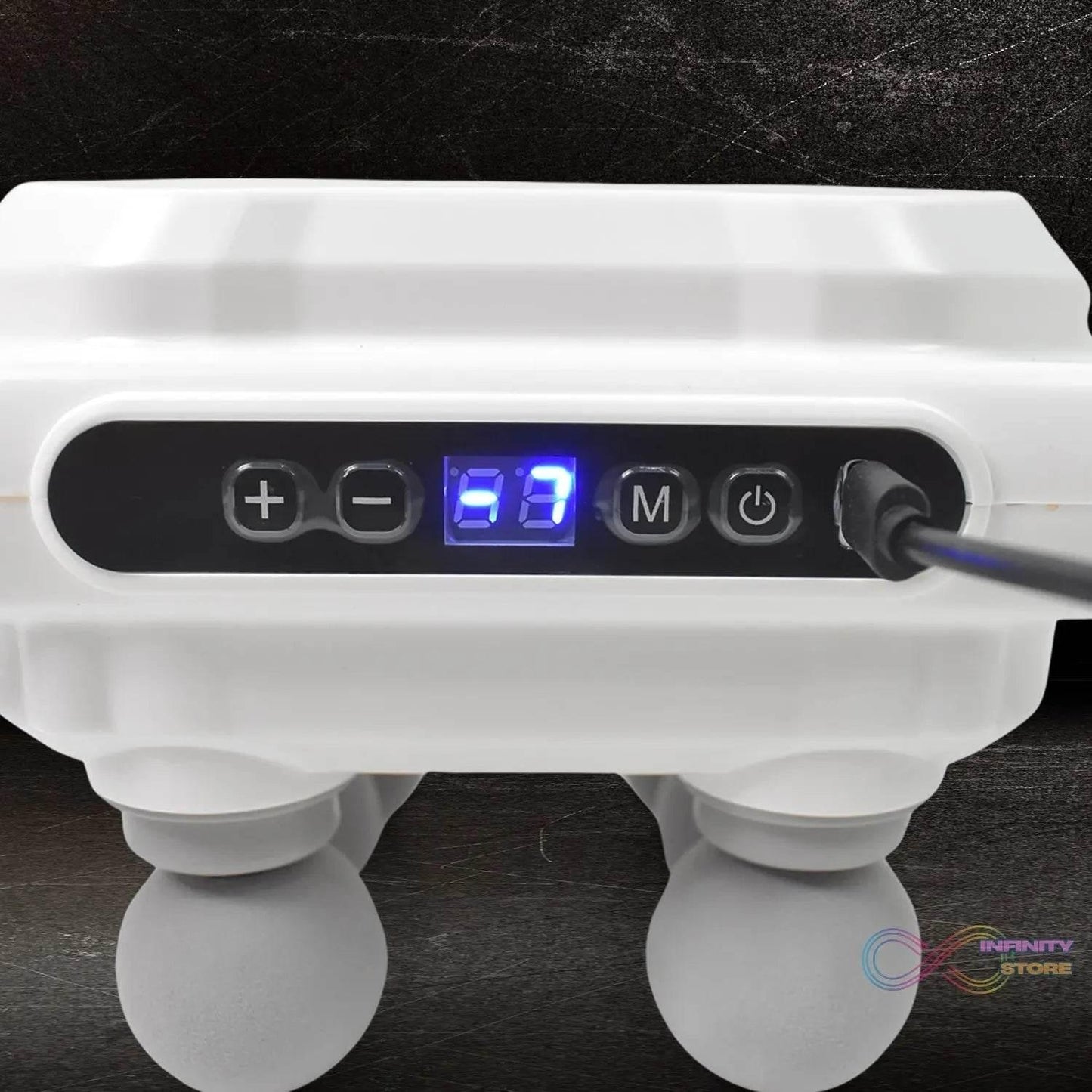 Handheld Full Body Massager 6-Head Massage Gun (1 Pc / Mix Color) - infinityexculsivestore.com