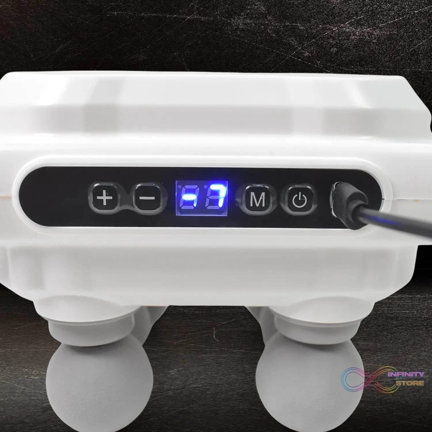 Handheld Full Body Massager 6-Head Massage Gun (1 Pc / Mix Color) - infinityexculsivestore.com