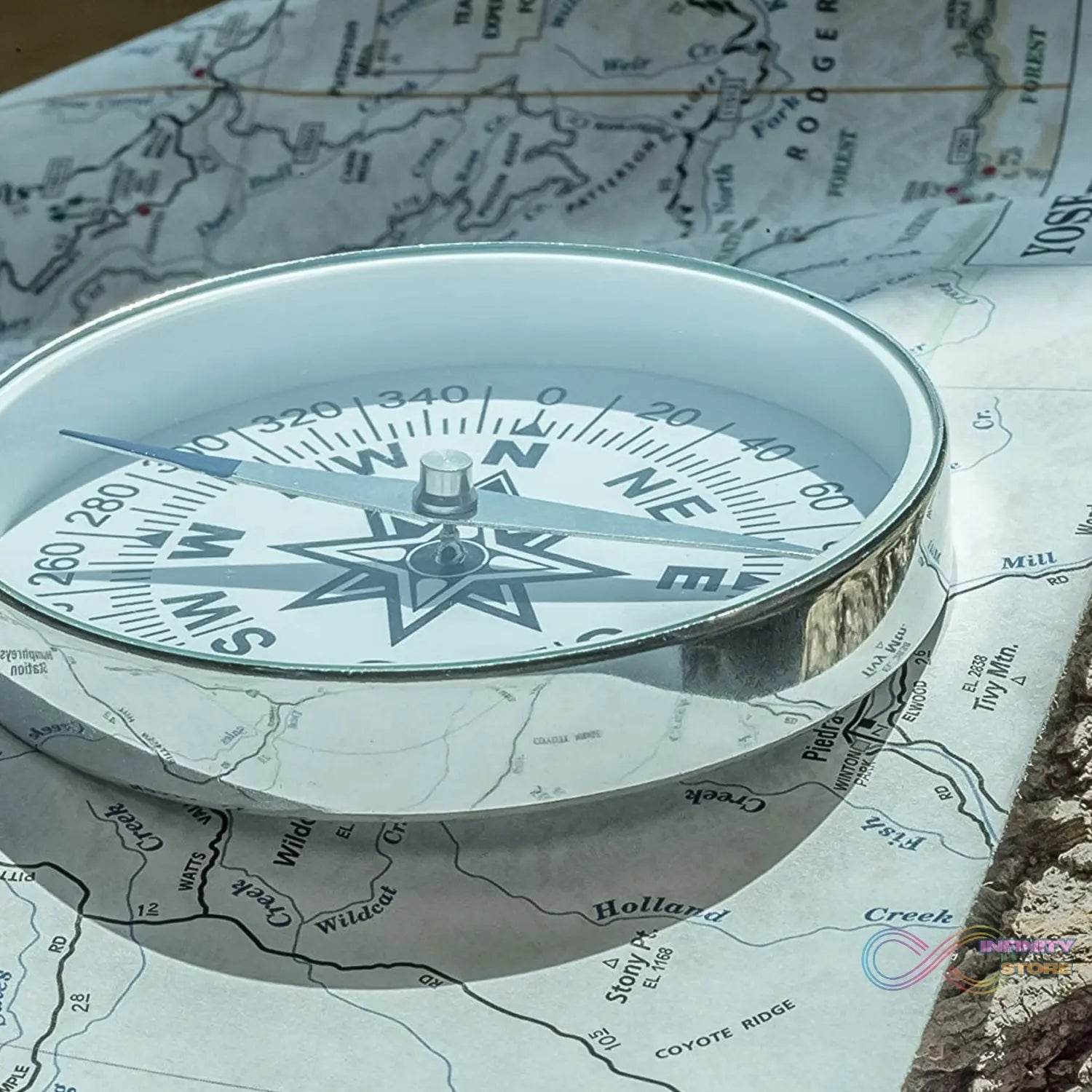 Handheld Large Compass for direction and Navigation (80 MM / 3 Inch / 1 Pc) - infinityexculsivestore.com