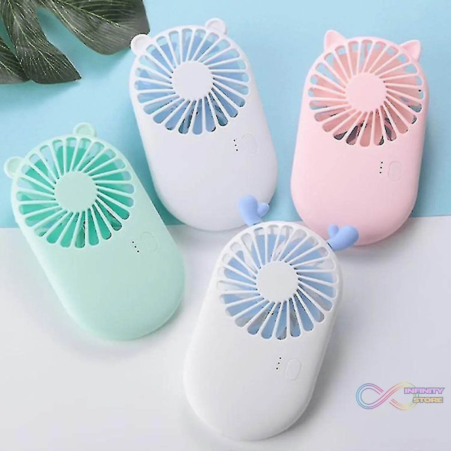 Handheld Mini Fan - USB Personal Fan with Bracket, Pocket-Sized Desktop Fan (Battery Not Included) - infinityexculsivestore.com