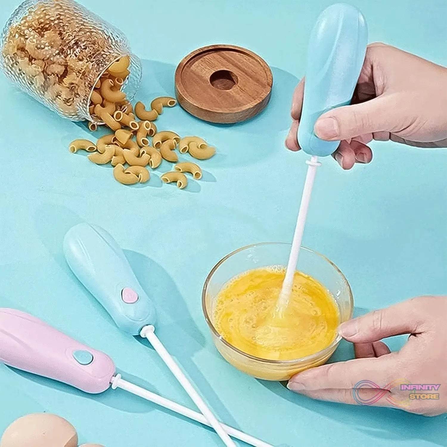 Handheld Plastic Electric Mixer Blender (1 Pc /Battery Not Included) - infinityexculsivestore.com