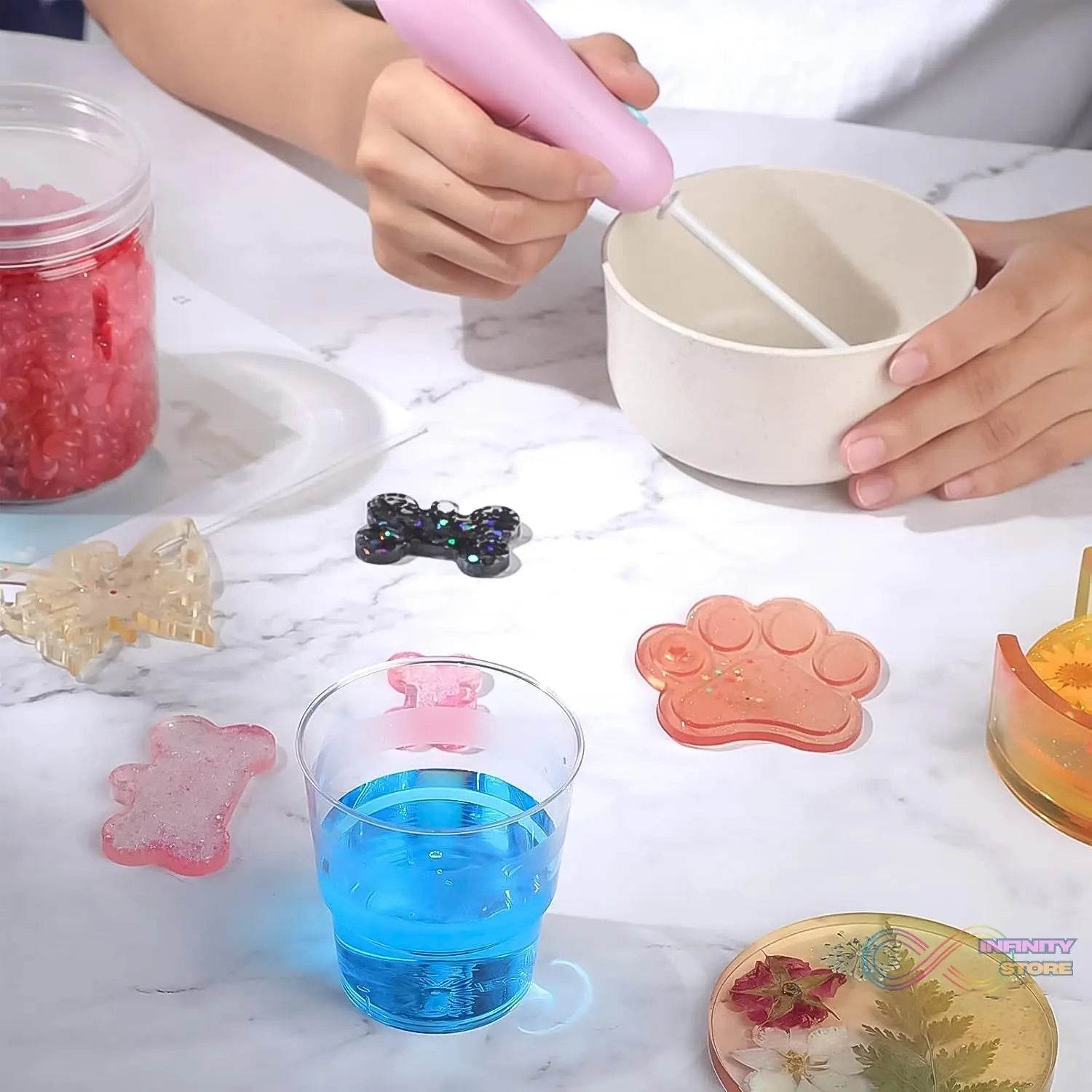 Handheld Plastic Electric Mixer Blender (1 Pc /Battery Not Included) - infinityexculsivestore.com