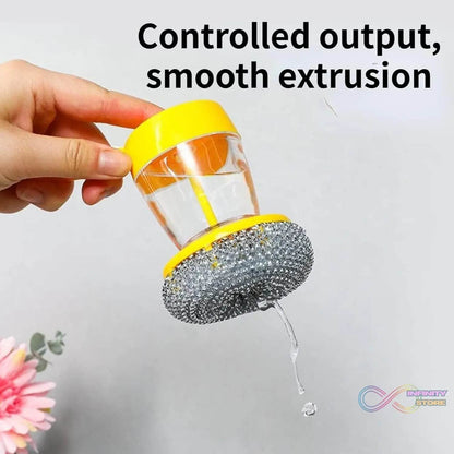 Handheld Soap Dispenser with Scrub (1 Set) - infinityexculsivestore.com