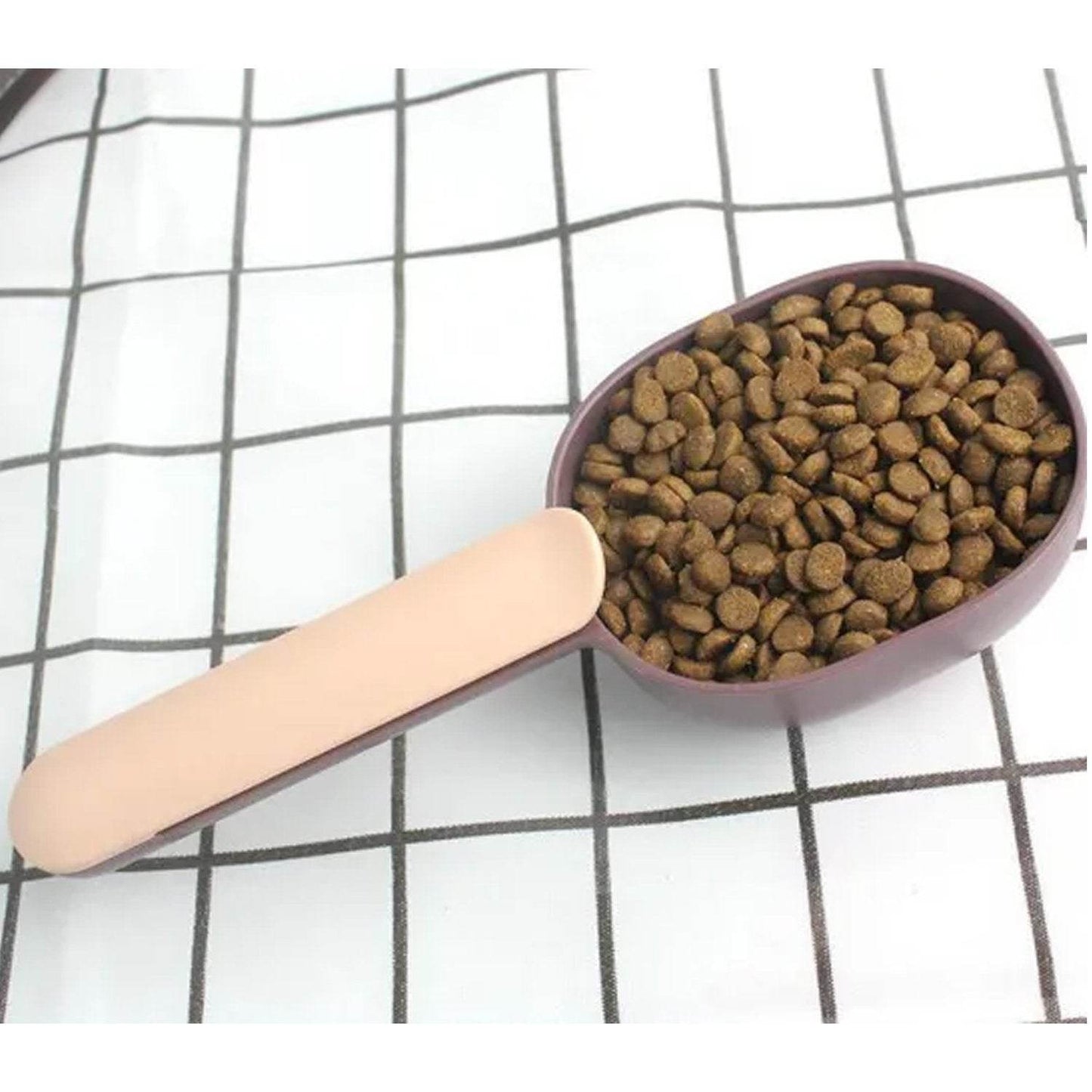 Handle Clip Function Design ABS Food-Grade Materials Pet Food Shovel - infinityexculsivestore.com