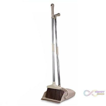Handle Dustpan and Brush for Sweeping & Cleaning Dust Pan and Broom Handled - infinityexculsivestore.com