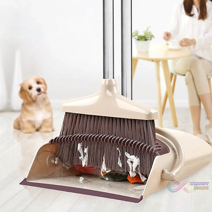 Handle Dustpan and Brush for Sweeping & Cleaning Dust Pan and Broom Handled - infinityexculsivestore.com