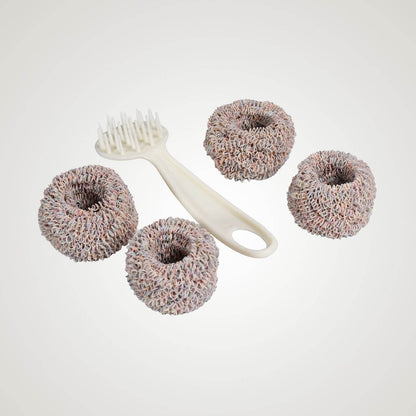 Handle Pot Dishwashing Kitchen Household Long-Handled Washing Pot Dishwashing Decontamination Cleaning Brush With Extra Brush Head - infinityexculsivestore.com