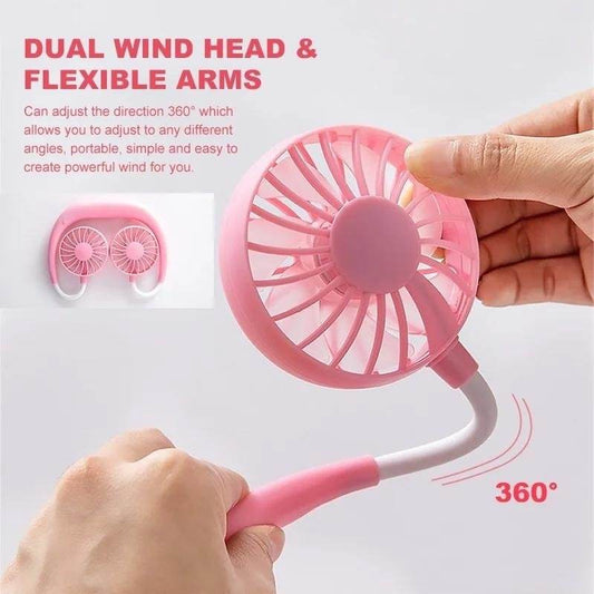 Hands-Free Wearable Neckband Fan - infinityexculsivestore.com