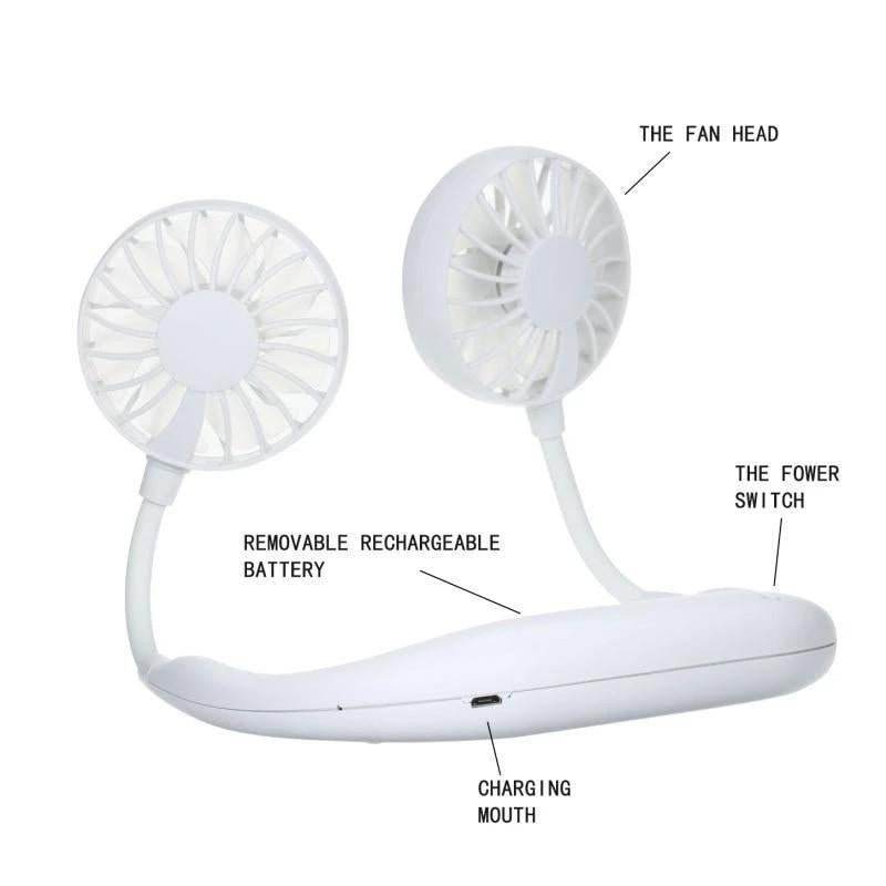 Hands-Free Wearable Neckband Fan - infinityexculsivestore.com