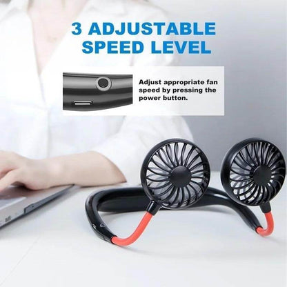 Hands-Free Wearable Neckband Fan - infinityexculsivestore.com