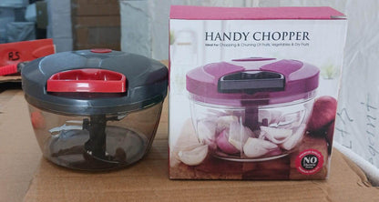 Handy Mini Plastic Vegetable Chopper Cutter, Onion Chopper Vegetables for Kitchen Accessories with 3 Blades - infinityexculsivestore.com