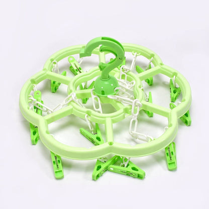 Hanger Household Plastic Hanger 15 Clips Hanger For House Use - infinityexculsivestore.com
