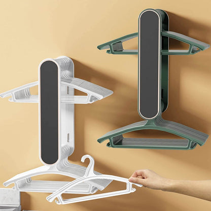 Hanger Organizer Stacker, Wall Mounted Stretchable Clothes Hanger Holder Organizer, Wall Mount Clothes Rack Organizer for Washing Machine, Hanger Storage Rack - infinityexculsivestore.com