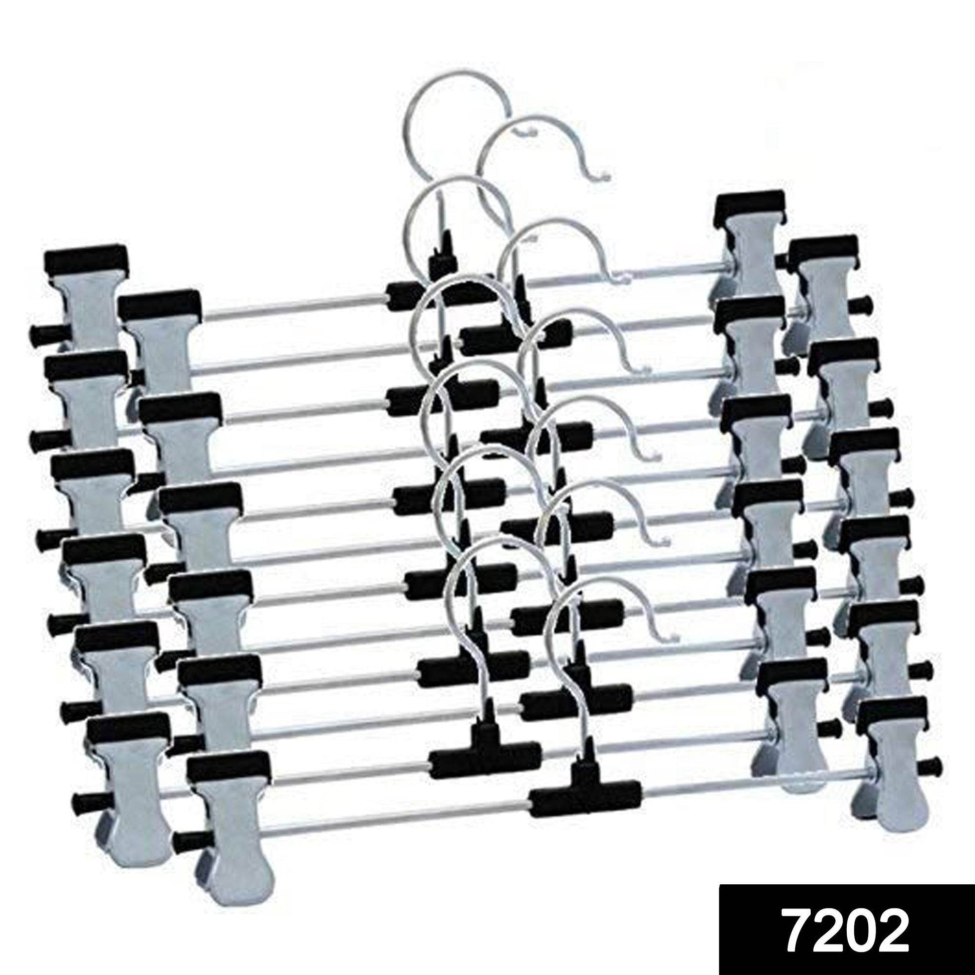 Hangers with 2-Adjustable Anti-Rust Clips (Pack of 12) - infinityexculsivestore.com