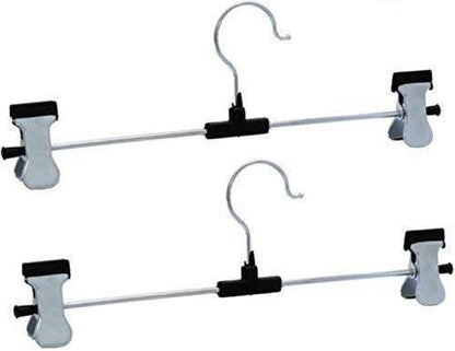 Hangers with 2-Adjustable Anti-Rust Clips (Pack of 12) - infinityexculsivestore.com