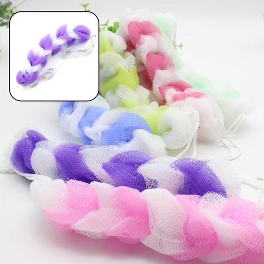 Hanging Bath Shower Long Loofah Sponge Pouf Body Scrubber (pack of 6) - infinityexculsivestore.com
