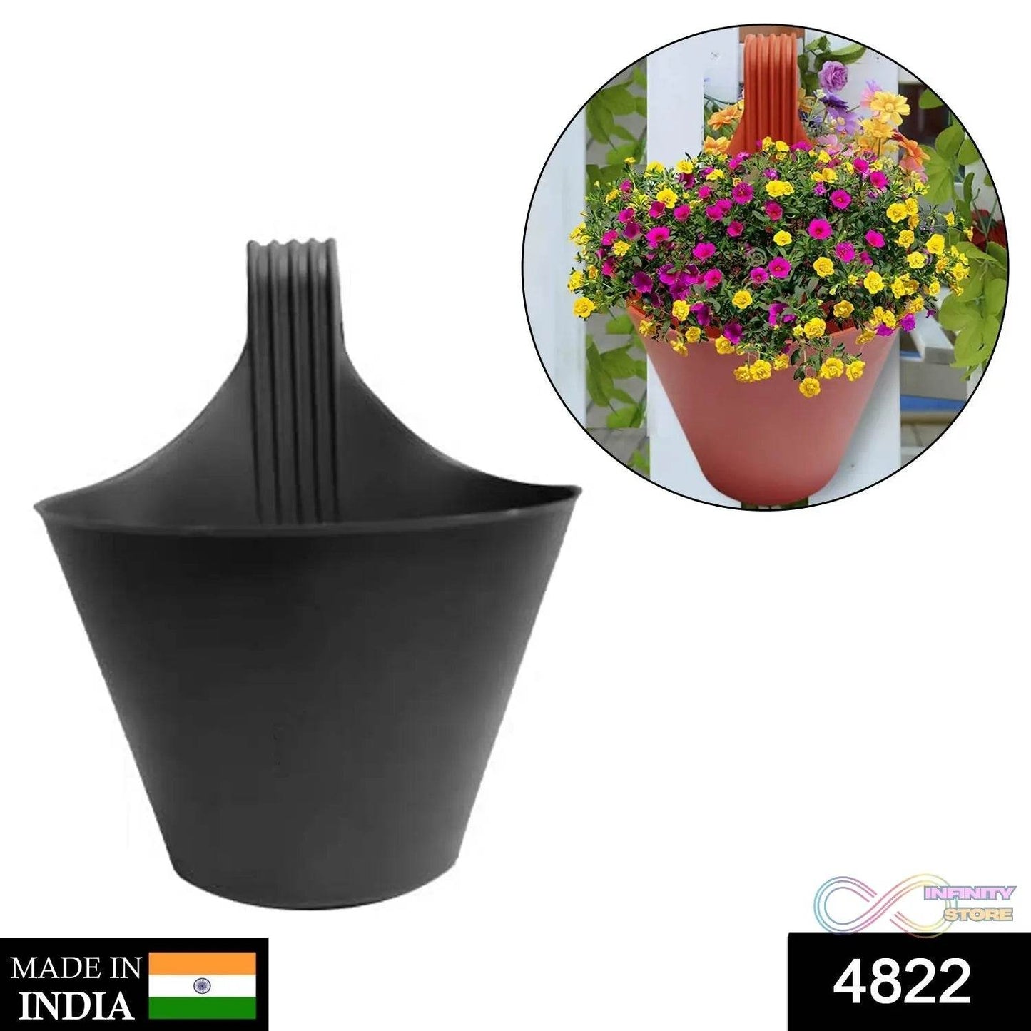 Hanging Planter Pot used for storing and holding plants and flowers in it and this is widely used in in all kinds of gardening and household places etc. - infinityexculsivestore.com
