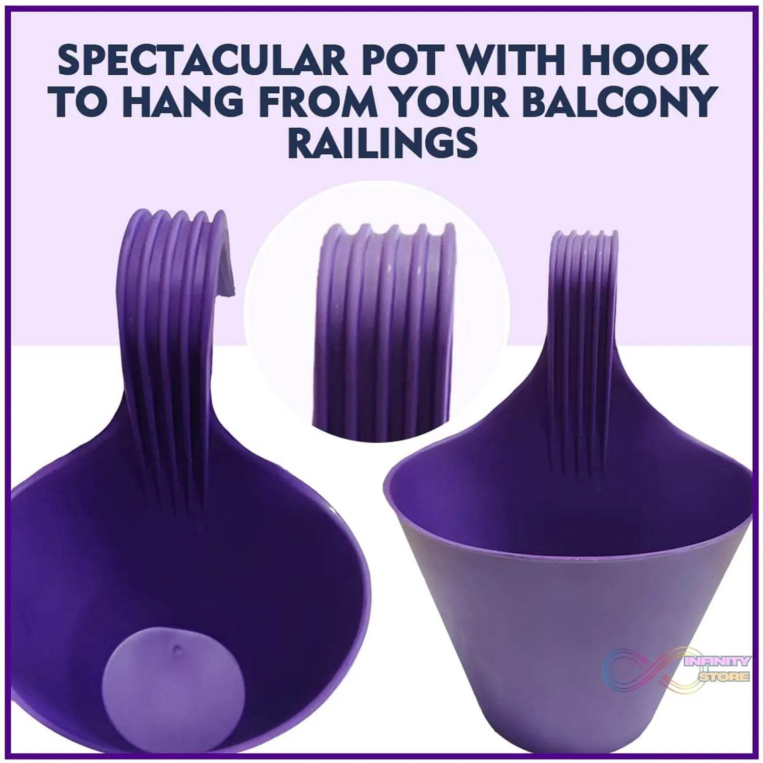 Hanging Planter Pot used for storing and holding plants and flowers in it and this is widely used in in all kinds of gardening and household places etc. - infinityexculsivestore.com