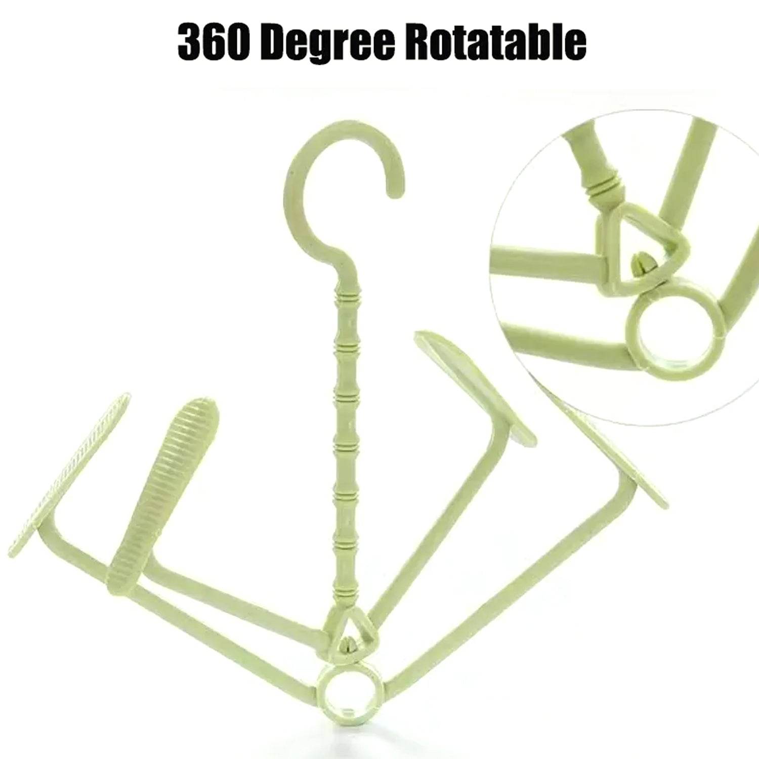 Hanging Shoe Rack Rotating Four Hooks Portable Drying Shoe Rack Wet and Dry Dual-use Drying Shoes Hanger Windproof - infinityexculsivestore.com