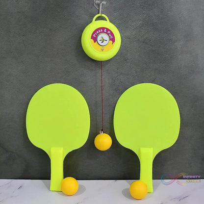 Hanging Table Tennis Trainer Set with Three Ball (1 Set) - infinityexculsivestore.com