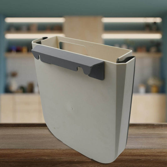 Hanging Trash Can for Kitchen Cabinet Door, Small Collapsible Foldable Waste Bins, Hanging Trash Holder for Bathroom Bedroom Office Car, Portable - infinityexculsivestore.com