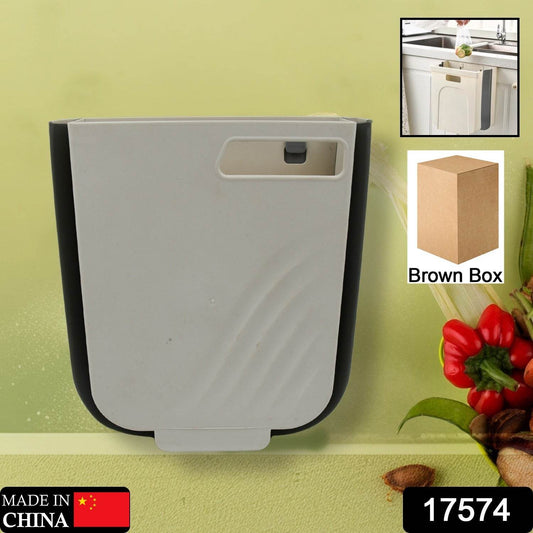 Hanging Trash Can for Kitchen Cabinet Door, Small Collapsible Foldable Waste Bins, Hanging Trash Holder for Bathroom Bedroom Office Car, Portable - infinityexculsivestore.com