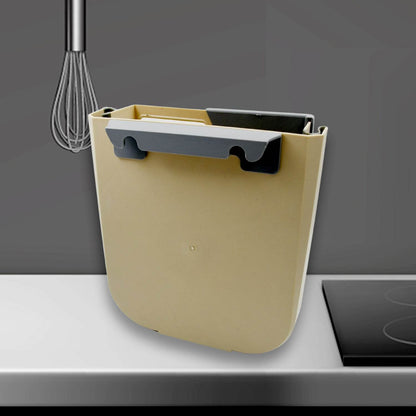 Hanging Trash Can for Kitchen Cabinet Door, Small Collapsible Foldable Waste Bins, Hanging Trash Holder for Bathroom Bedroom Office Car, Portable - infinityexculsivestore.com