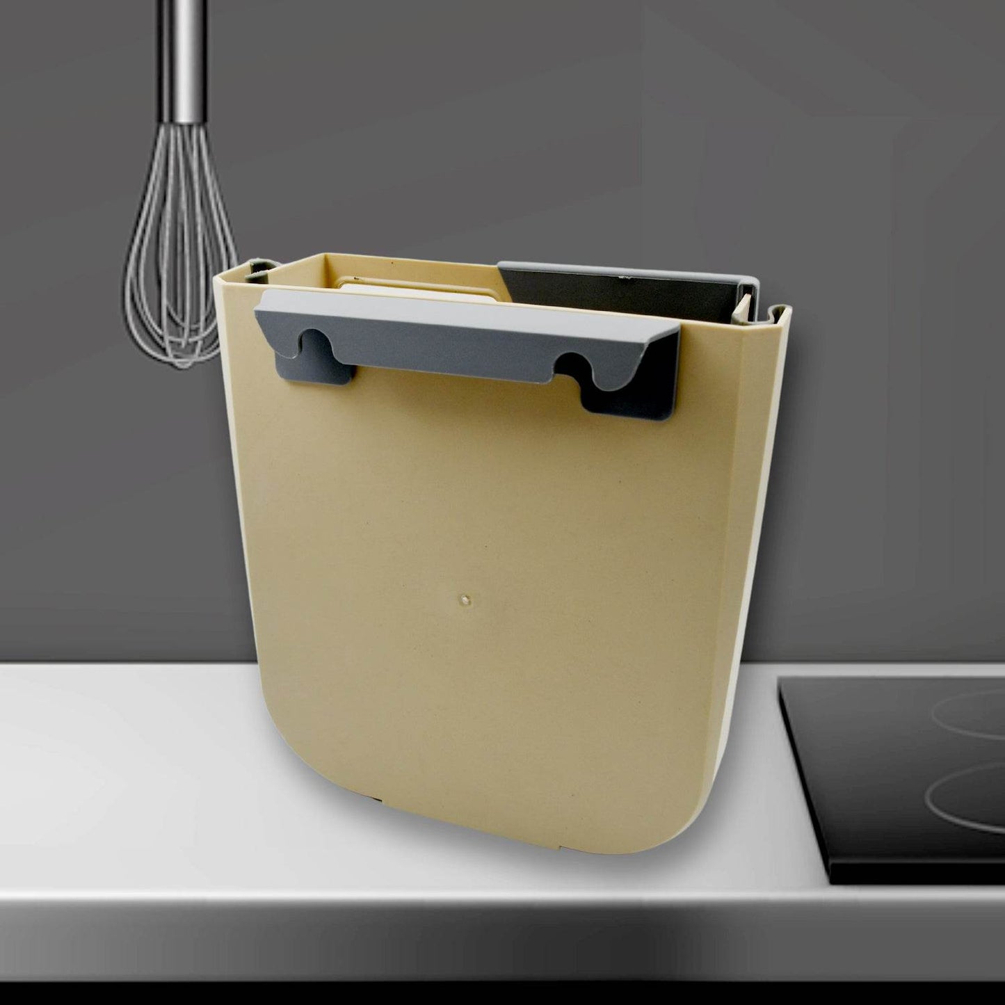 Hanging Trash Can for Kitchen Cabinet Door, Small Collapsible Foldable Waste Bins, Hanging Trash Holder for Bathroom Bedroom Office Car, Portable - infinityexculsivestore.com