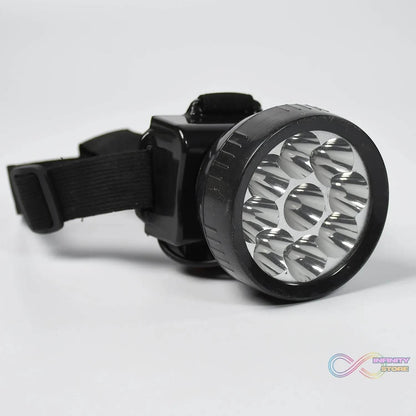 Head Lamp 9 Led Long Range Rechargeable Lamp Use For Farmers, Fishing - infinityexculsivestore.com