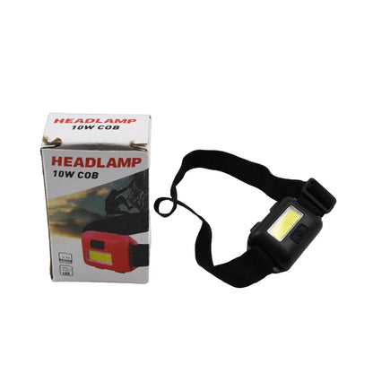Head lamp Flashlight Waterproof Portable Lantern Headband Light Torch Lamp for Outdoor Camping Hiking Backpack Cycling, Running Hunting 10W Cob(1 Pc) - infinityexculsivestore.com