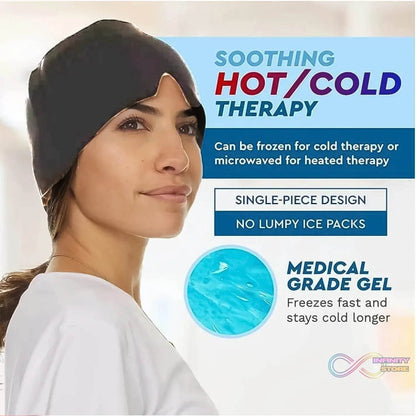Headache Relief Hat Migraine Cap (1 Pc / Grey Color) - infinityexculsivestore.com