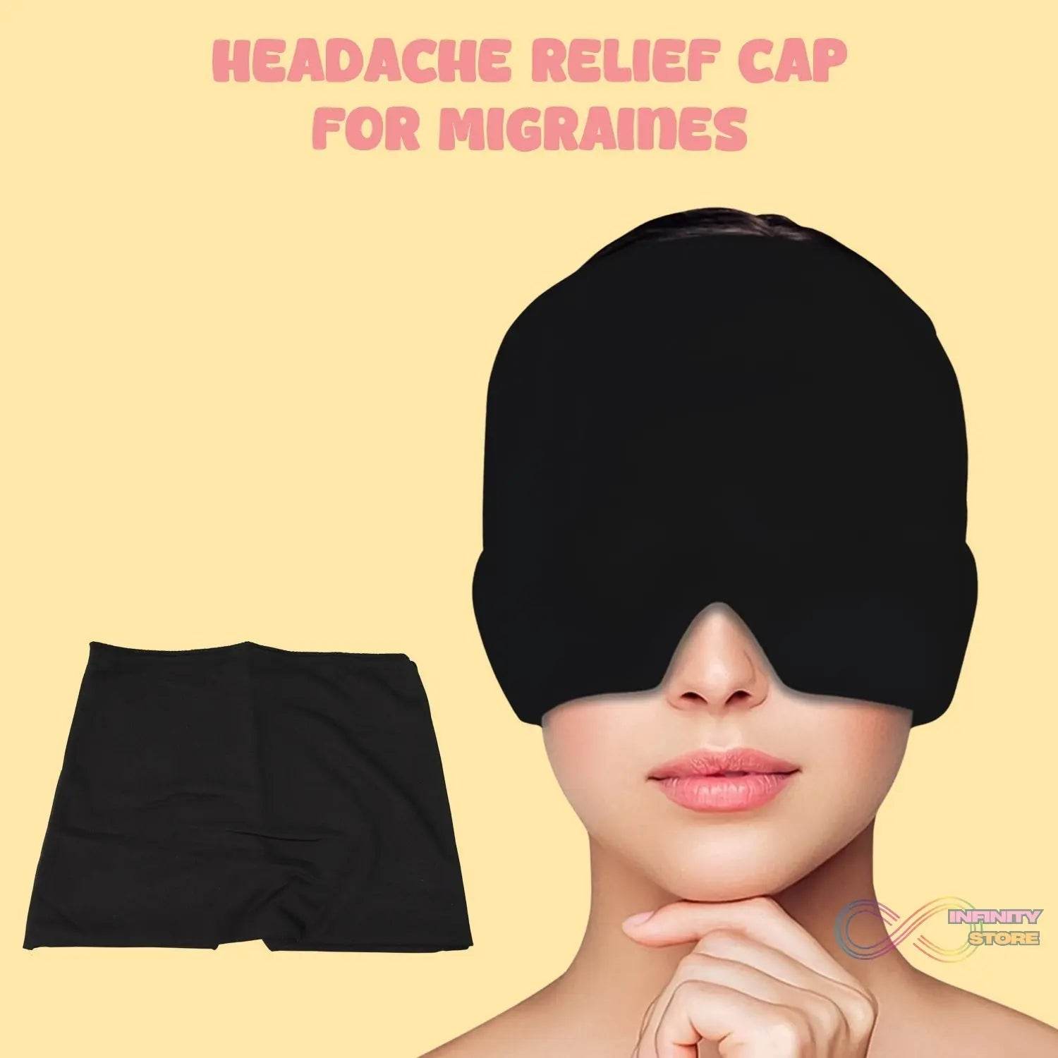 Headache Relief Hat Migraine Cap (1 pc / Black color) - infinityexculsivestore.com