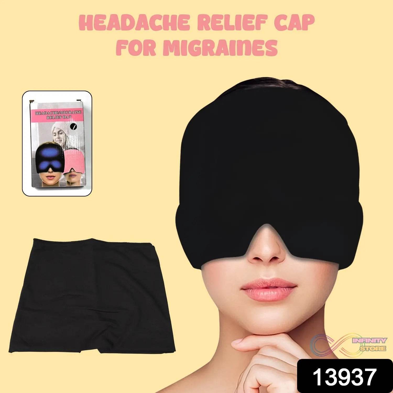 Headache Relief Hat Migraine Cap (1 pc / Black color) - infinityexculsivestore.com