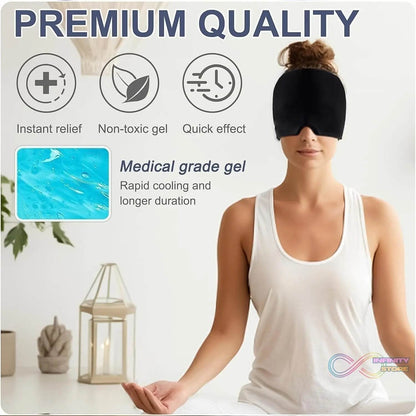 Headache Relief Hat Migraine Cap (1 pc / Black color) - infinityexculsivestore.com