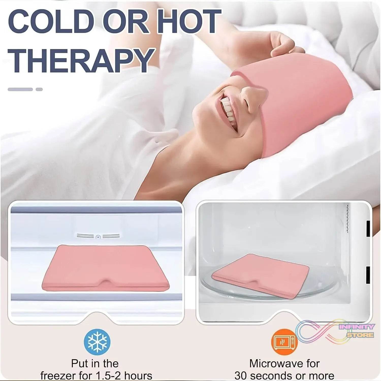 Headache Relief Hat Migraine Cap (1 pc / Black color) - infinityexculsivestore.com