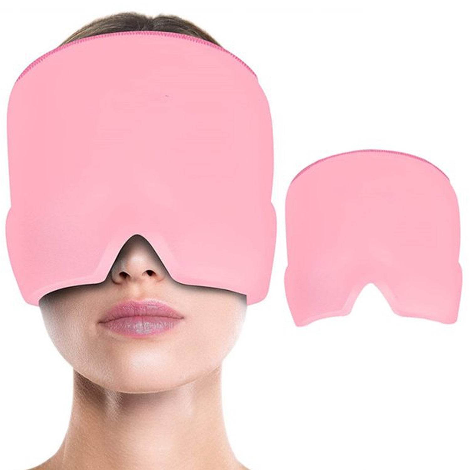 Headache Relief Hat Migraine Cap, Wearable Migraine Mask Ice Head Wrap for Tension Headache, Puffy Eyes, Sinus Headache & Stress Relief - infinityexculsivestore.com