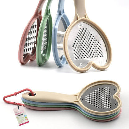 Heart Grater Set and Heart Grater Slicer Used Widely for Grating and Slicing of Fruits, Vegetables, Cheese Etc. Including All Kitchen Purposes. - infinityexculsivestore.com